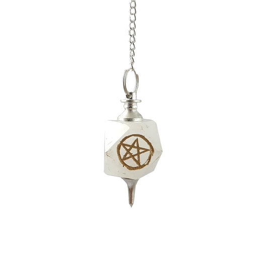 Pendulo cuarzo cristal pentagrama