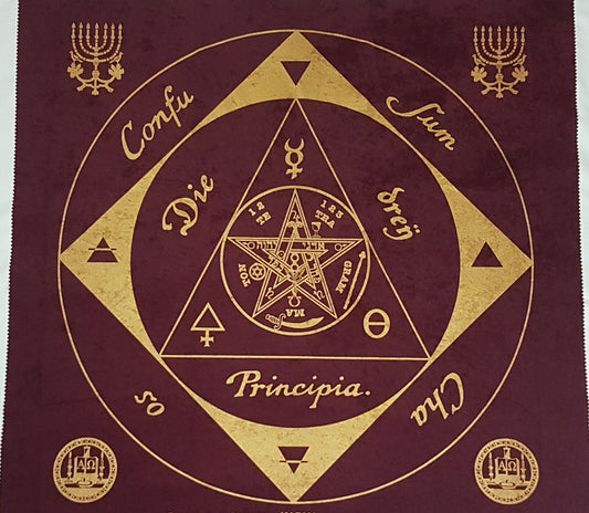 tapete tetragramaton ritual pentagrama