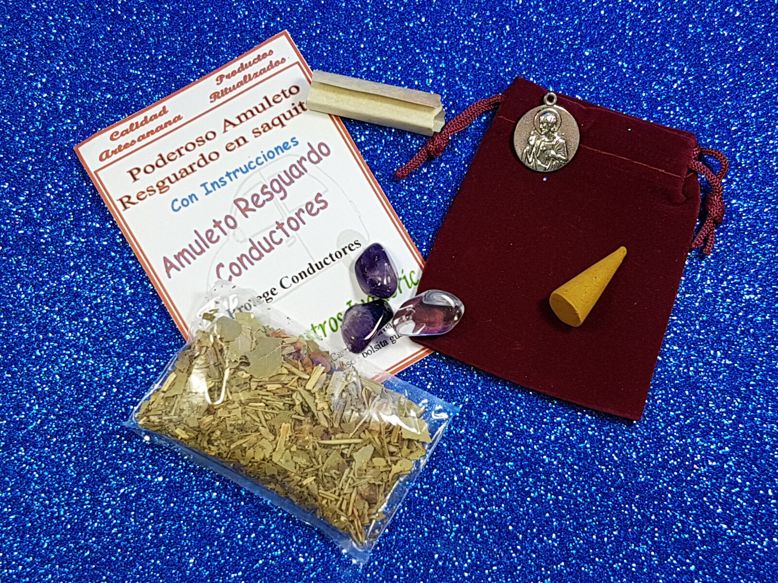 amuleto conductor resguardo proteccion