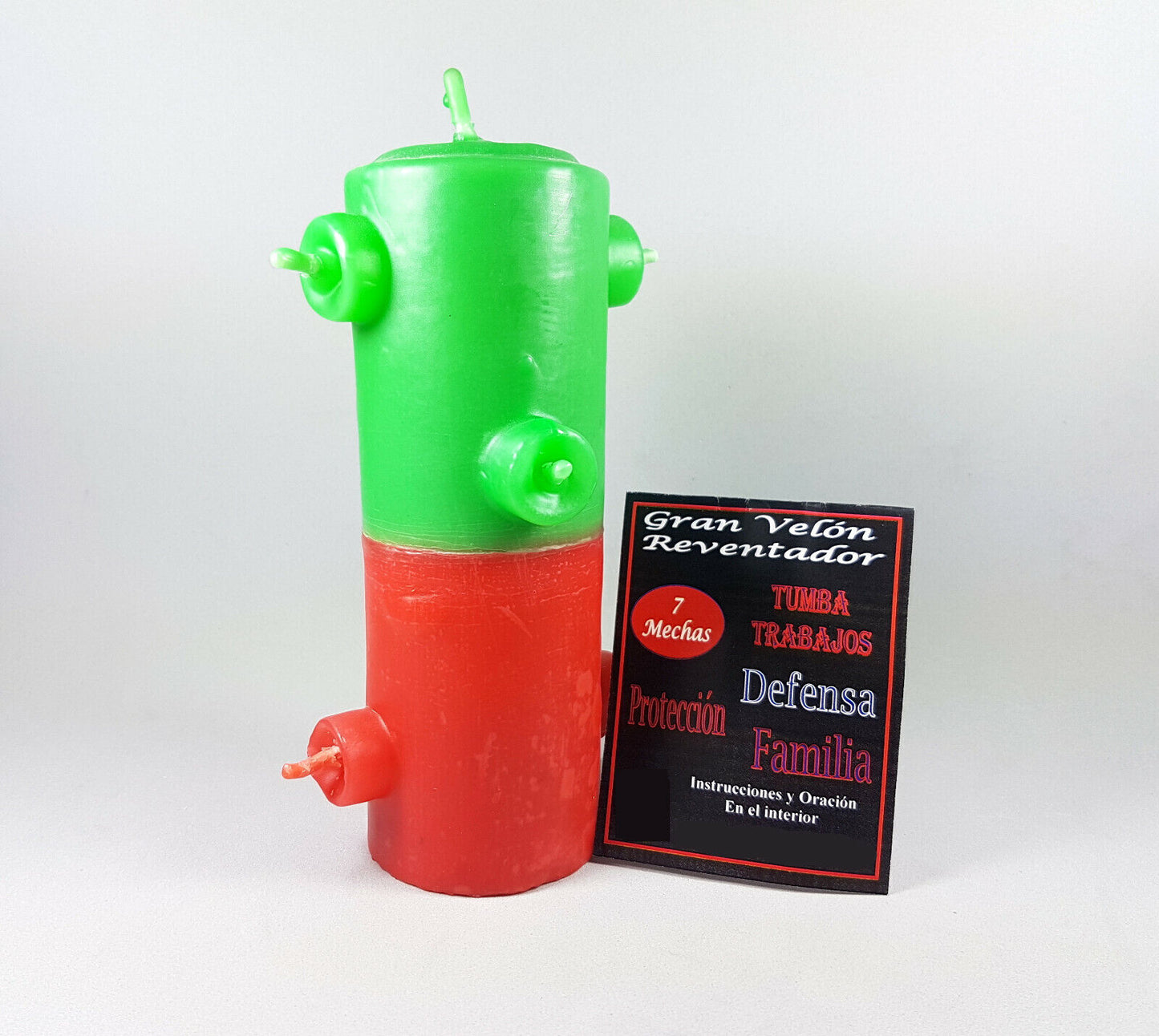 velon mechas verde rojo proteccion