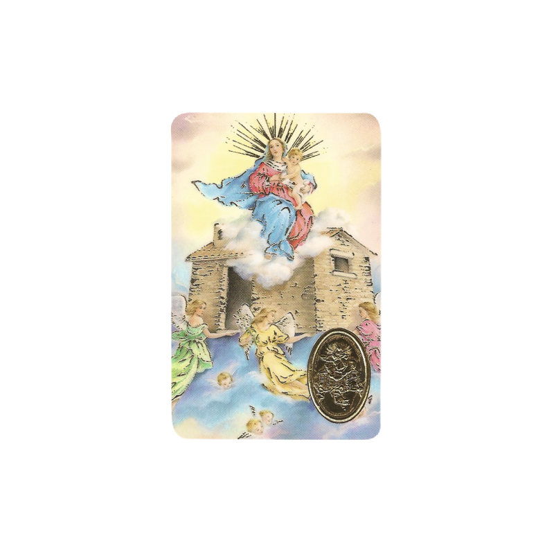 Estampa NUESTRA SEÑORA DE LORETO Con Medalla, Religion / Religious Card