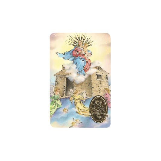 Impression de NOTRE-DAME DE LORETTE avec médaille, religion / carte religieuse