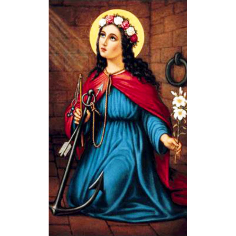 Estampa Religiosa SANTA FILOMENA, Religion / Religious Card