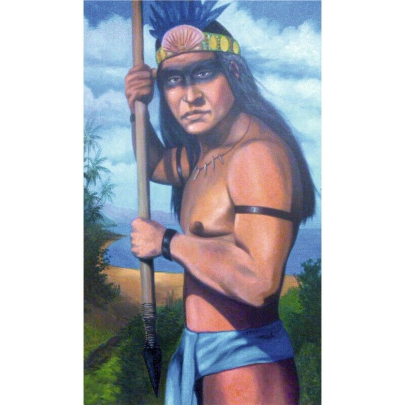 Timbre INDIO PARAMACONI, Religion, Santeria / Carte religieuse