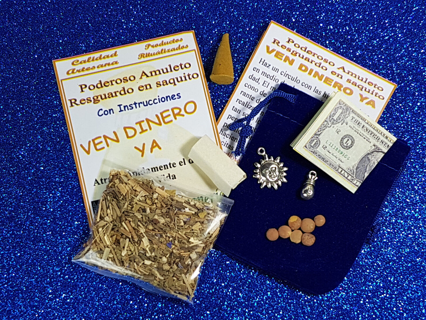 amuleto ven dinero ya resguardo come money