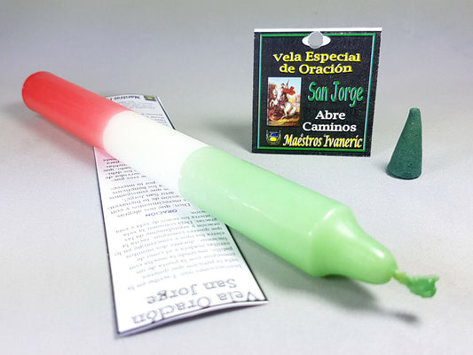 vela san jorge oracion candle