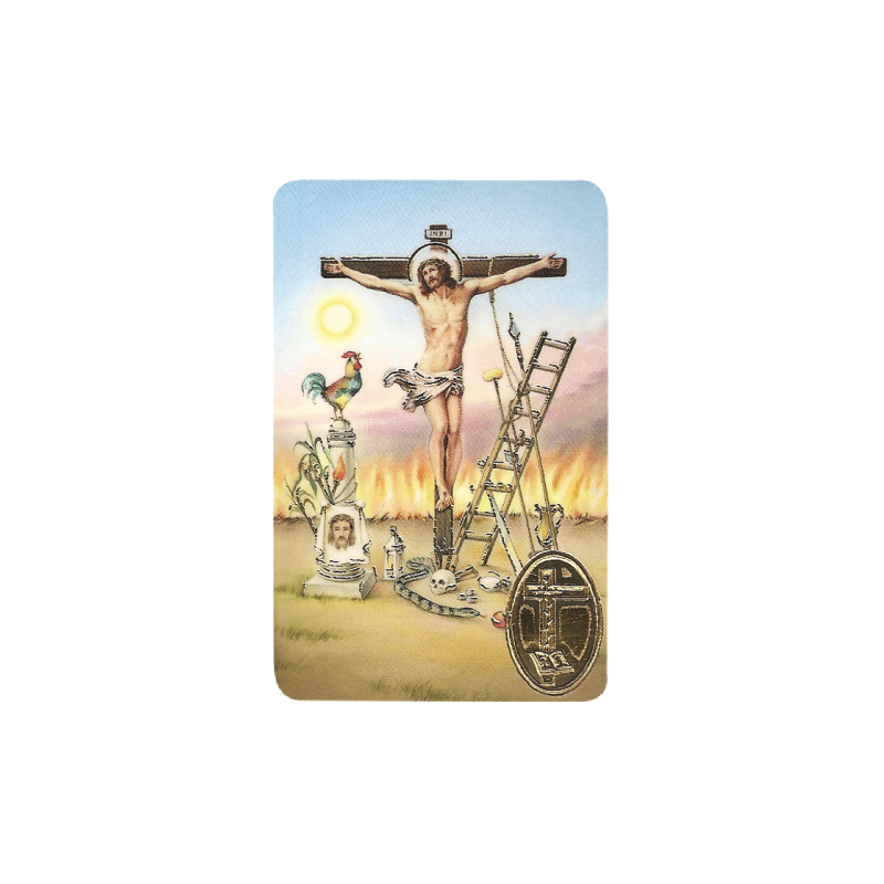 Estampa JUSTO JUEZ Con Medalla, Religion / Religious Card