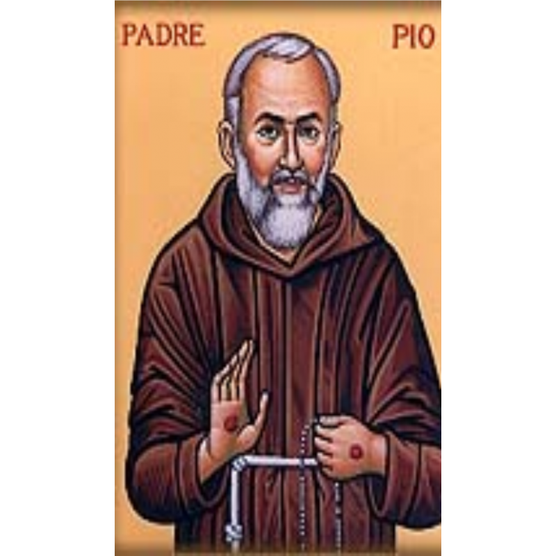 Timbre religieux PADRE PIO, Religion / Carte religieuse