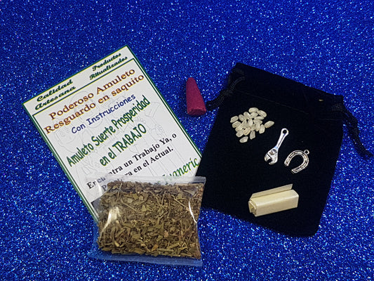 amuleto suerte trabajo resguardo