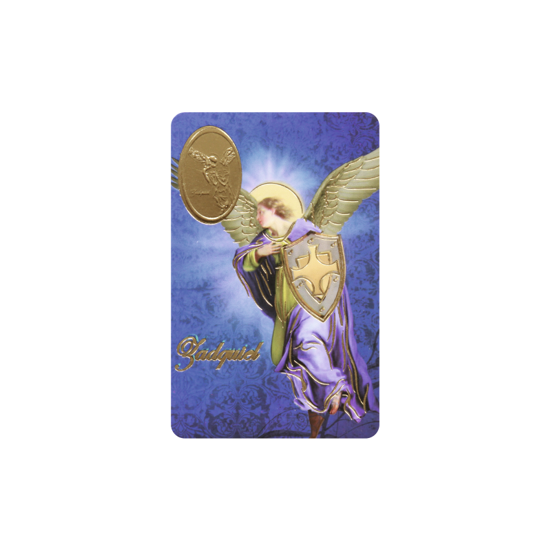 ARCHANGE ZADQUIEL Impression avec médaille, Religion / Carte religieuse