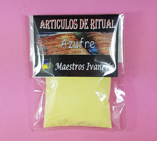 azufre para ritual