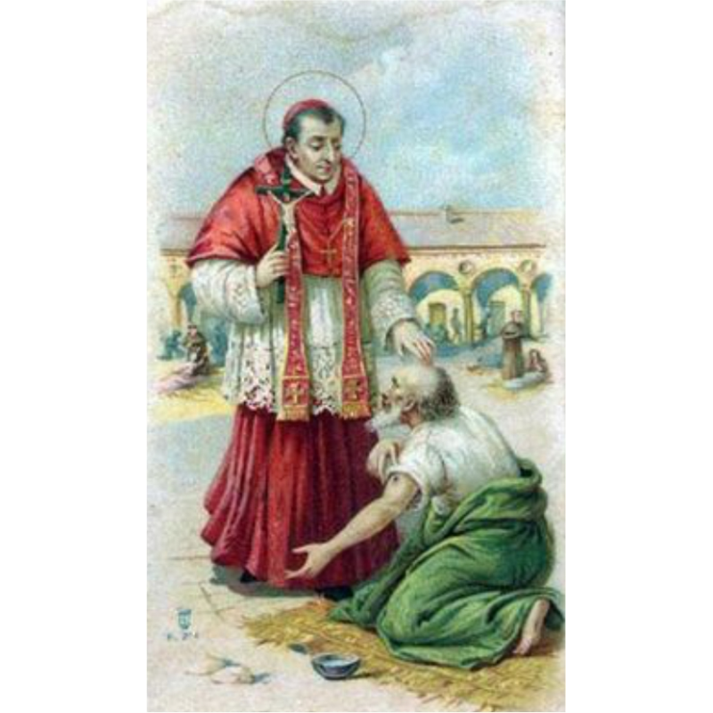 Timbre religieux CARLOS BORROMEO, Religion / Carte religieuse