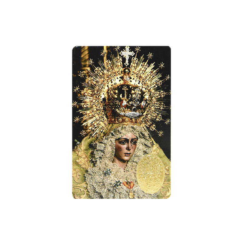 Impression ESPERANZA MACARENA avec médaille, religion / carte religieuse