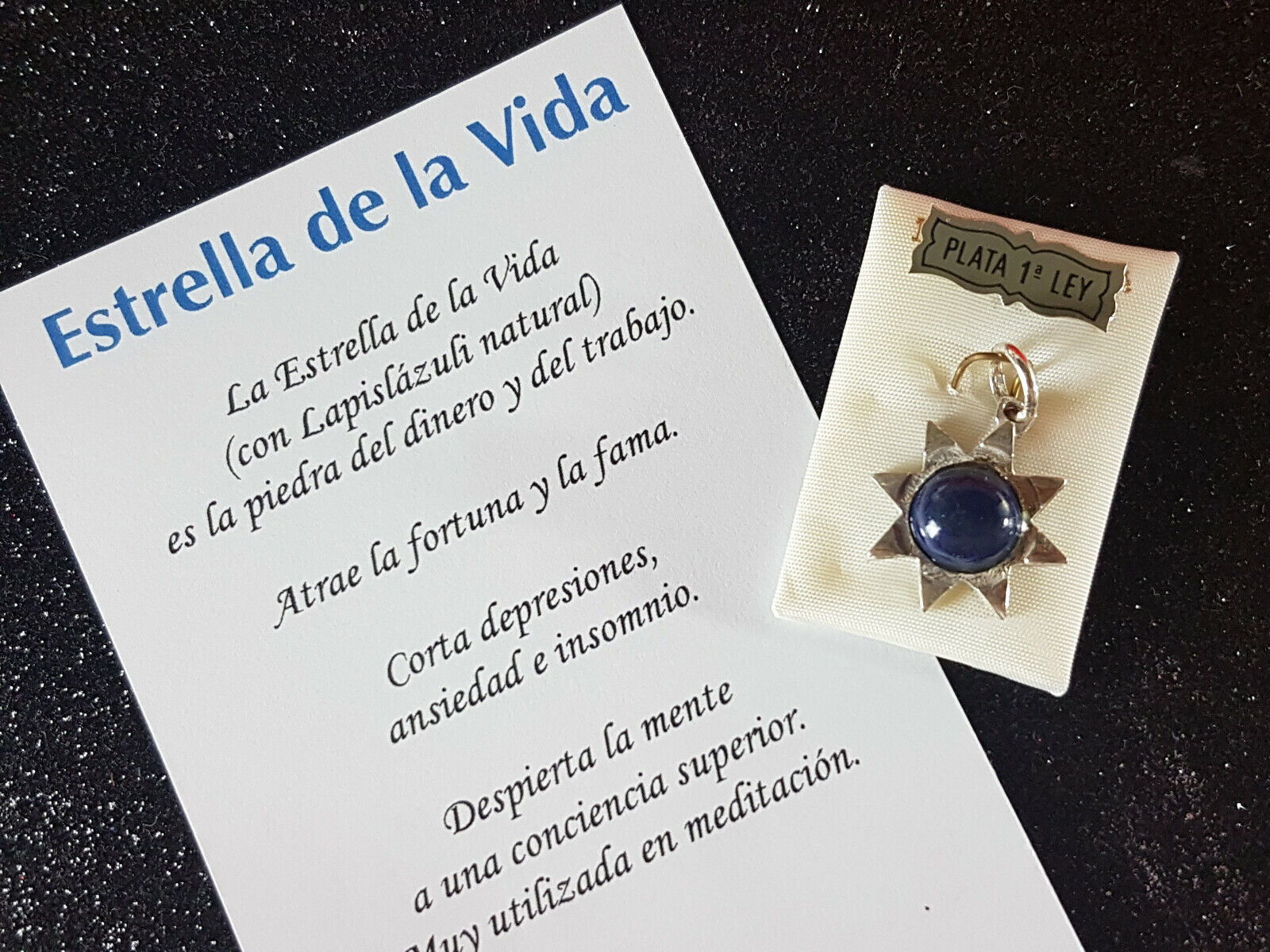 colgante estrella vida lapislazuli