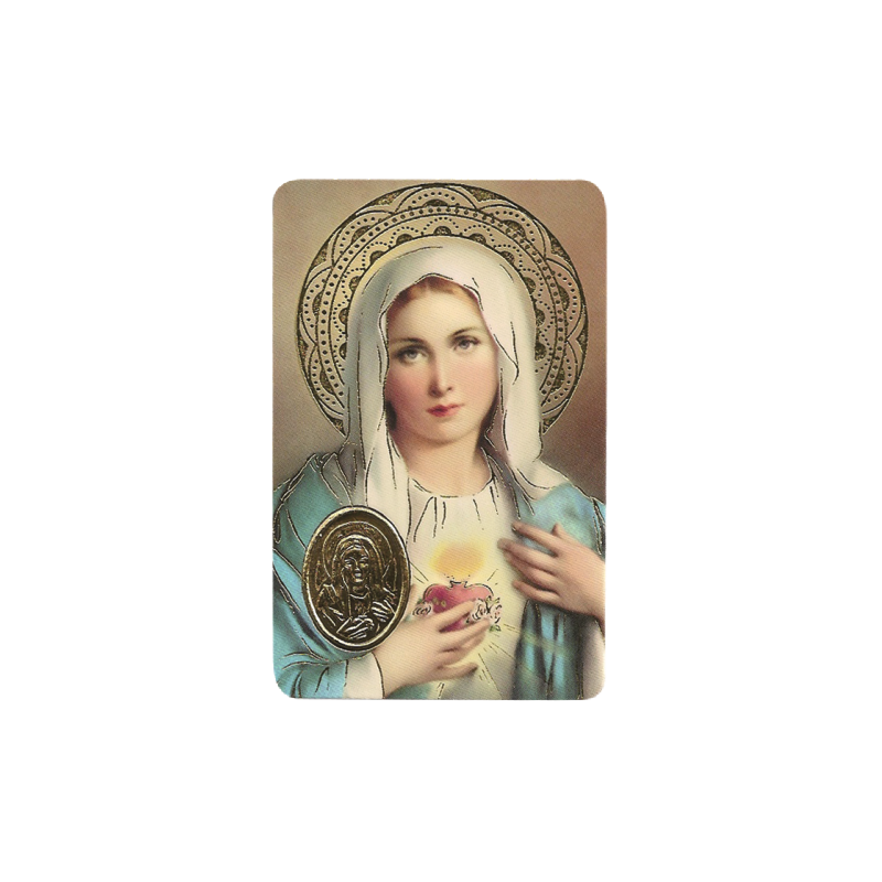 Sacré-Cœur de Marie avec médaille, Religion / Carte religieuse