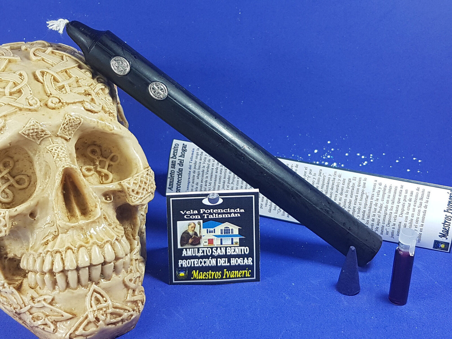 vela cruz benito amuleto