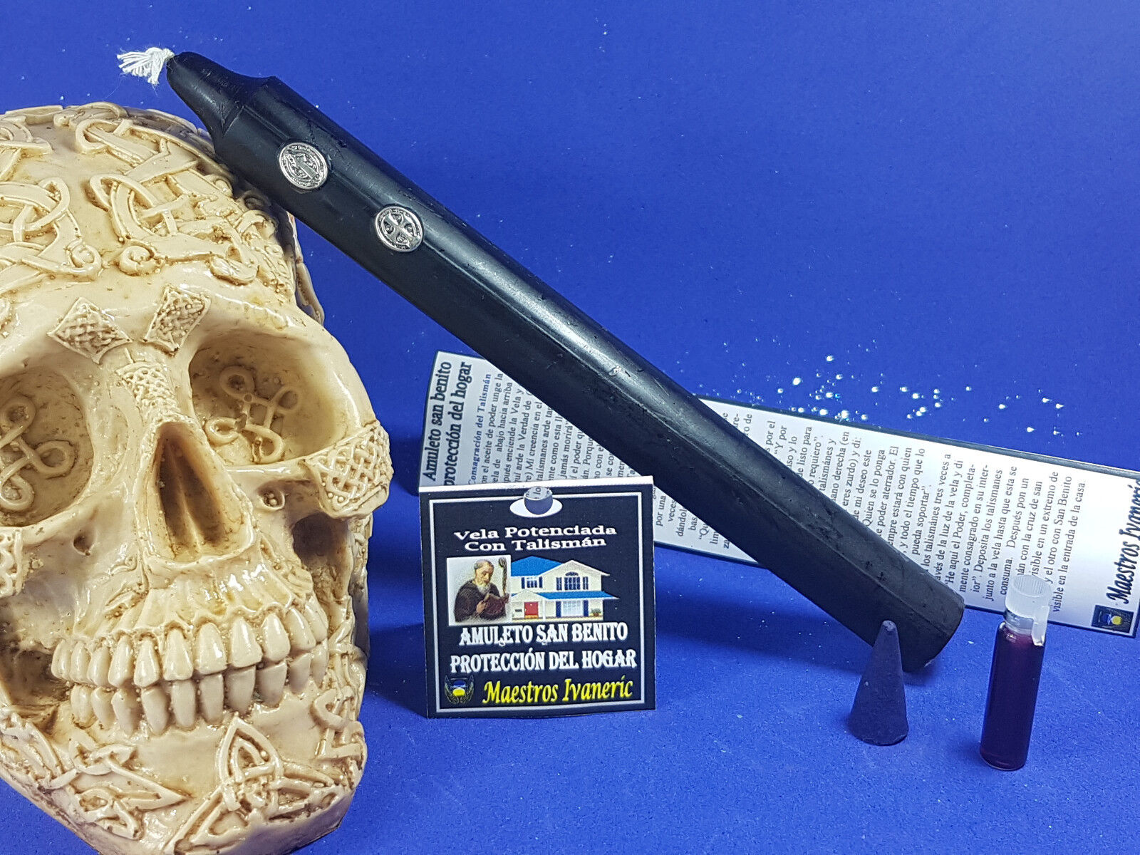 vela cruz benito amuleto
