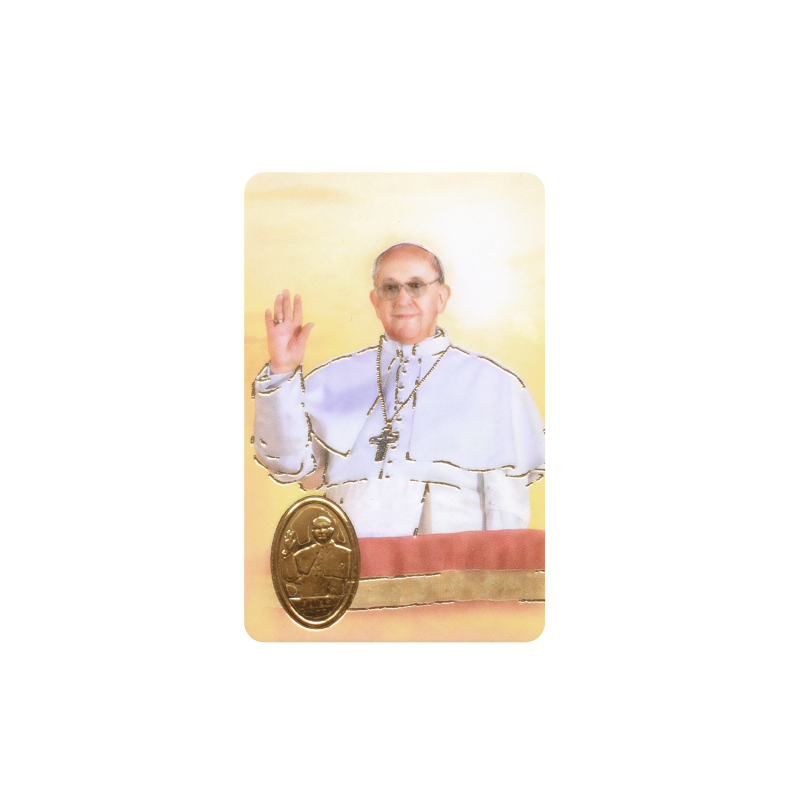 Pape François avec médaille, religion / carte religieuse