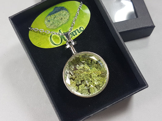colgante redondo olivino