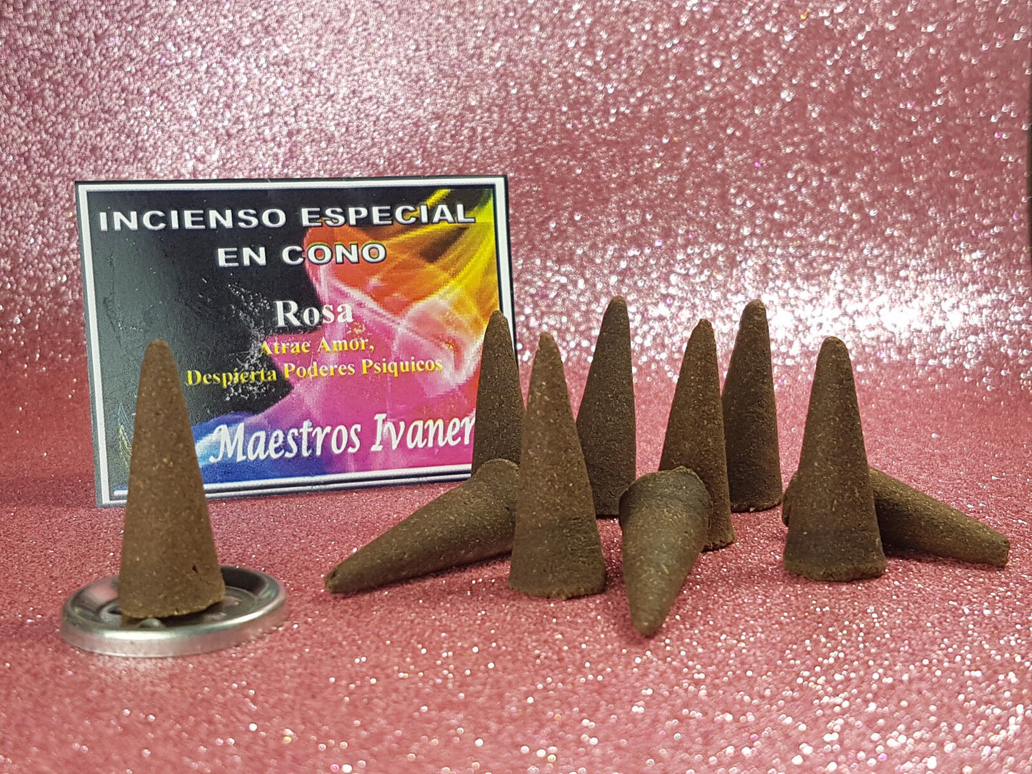incienso conos rosa esoterico