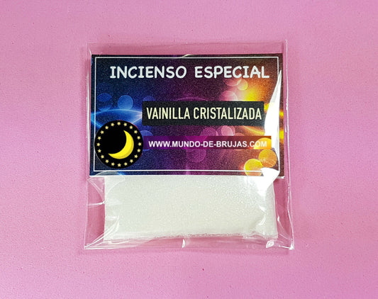 vainilla cristalizada incienso
