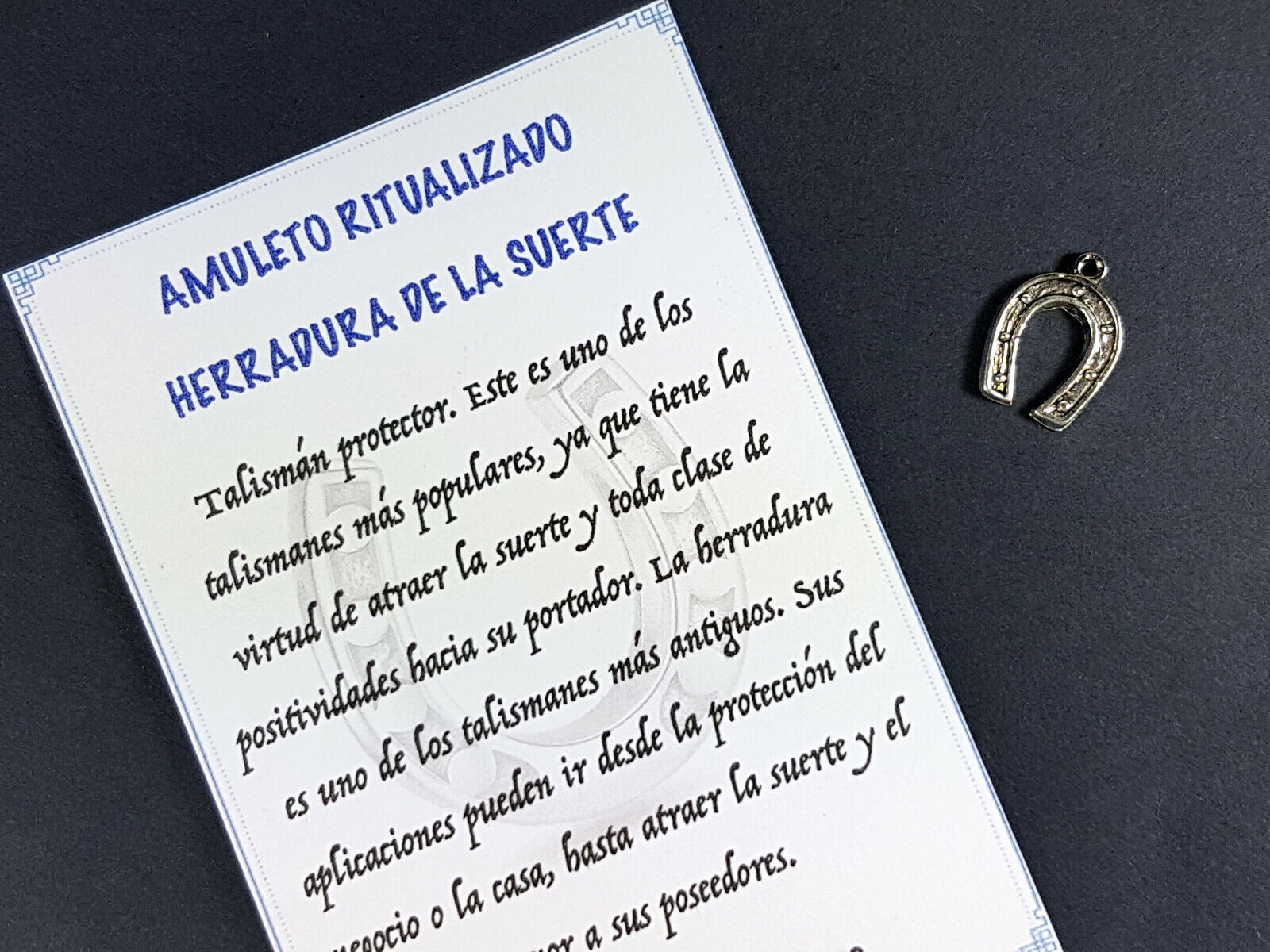 amuleto herradura de la suerte