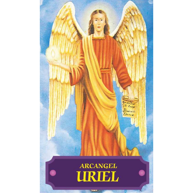 Estampa Religiosa Arcangel URIEL, Religion / Religious Card