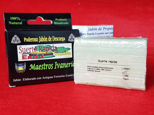 jabon suerte rapida esoterico