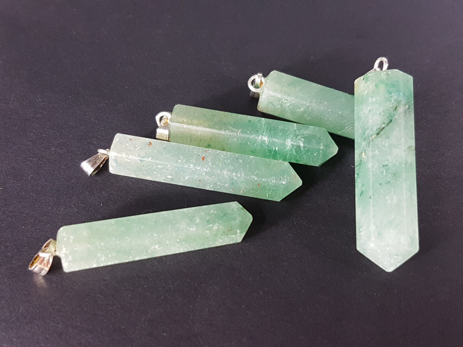 colgante punta aventurina verde