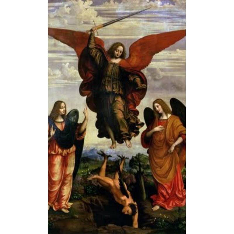 Religious Stamp THREE ARCHANGELS, Religion / 3 ARCHANGELS Religious Card