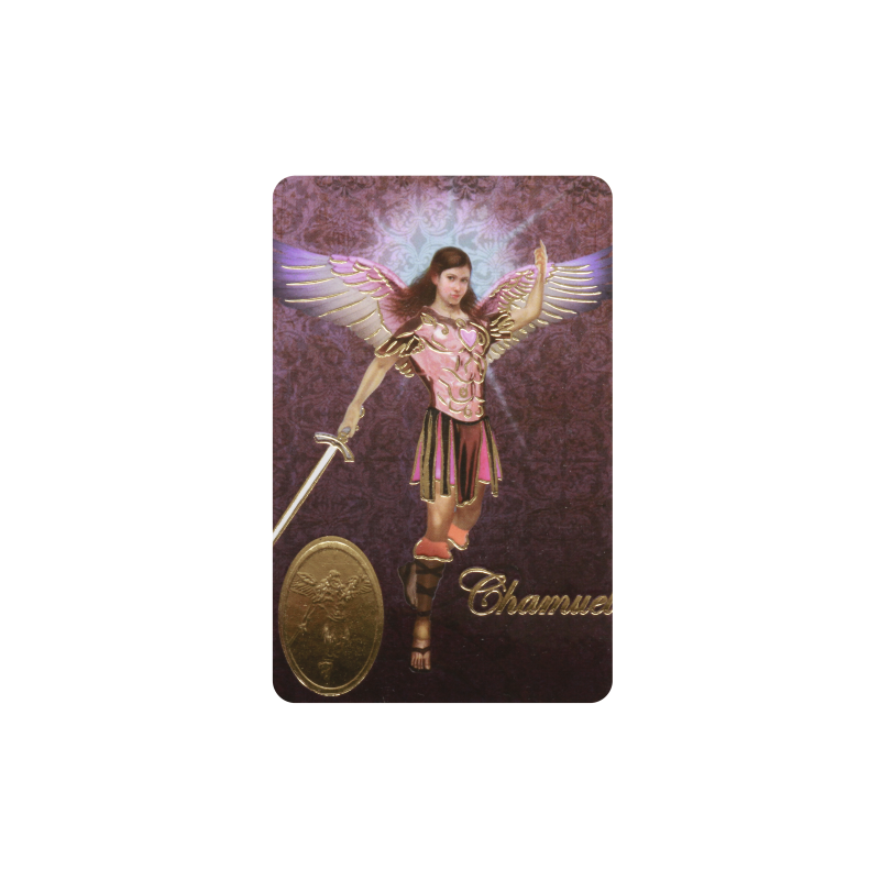 ARCANGEL CHAMUEL Stamp With Medal, Religion / Religious Card
