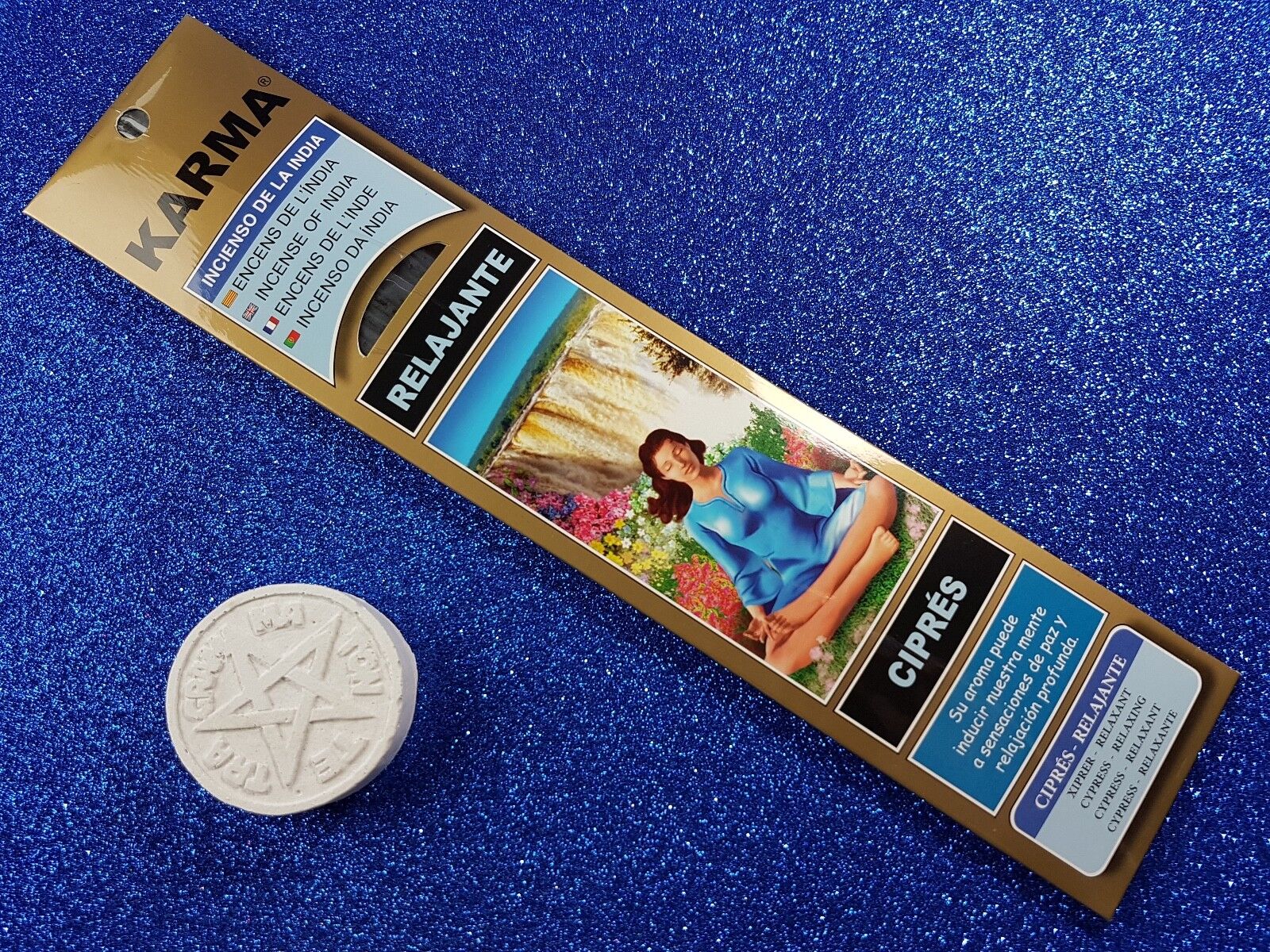 incienso relajante cipres