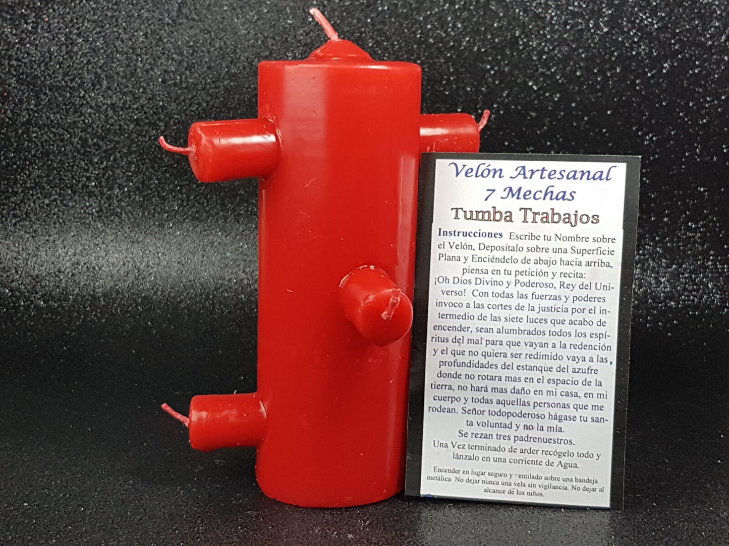 velon 7 mechas rojo candle wicks