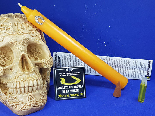 vela herradura suerte esoterico kit