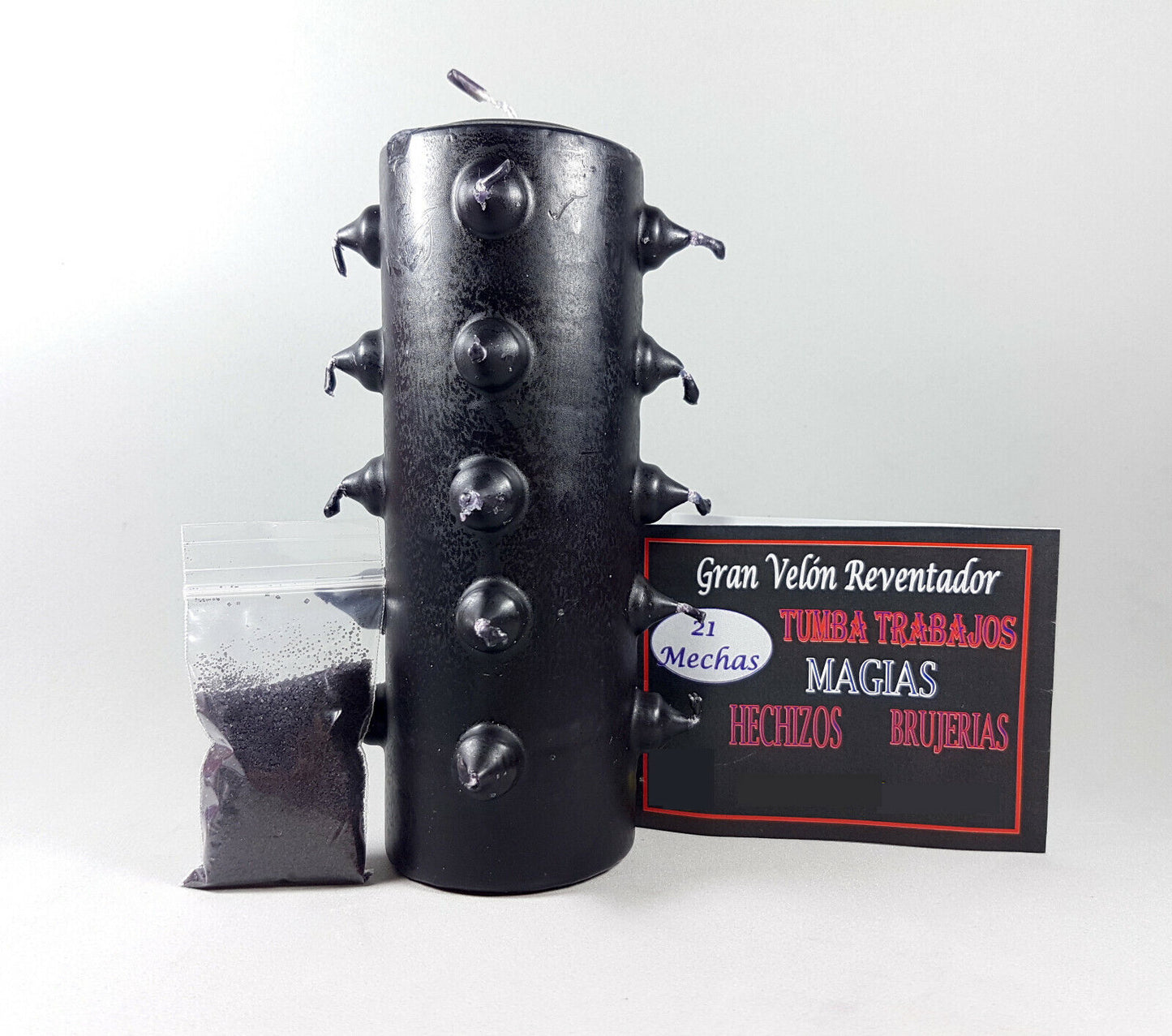 velon 21 mechas tumba trabajo negro