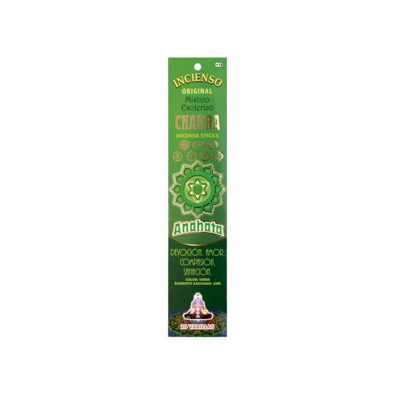 Incense Sticks Quarter CHAKRA ANAHATA (Devotion, Love, Compassion, Healing)
