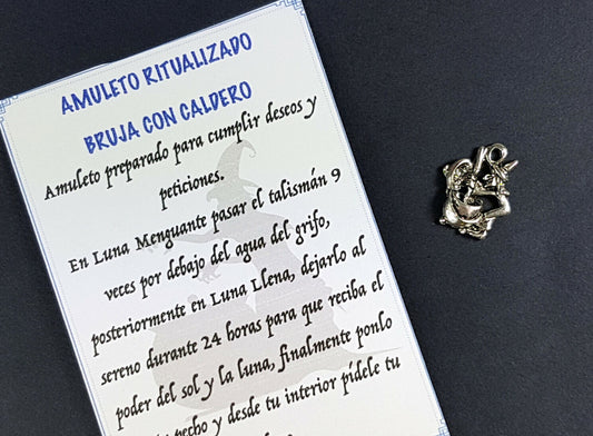 amuleto bruja caldero
