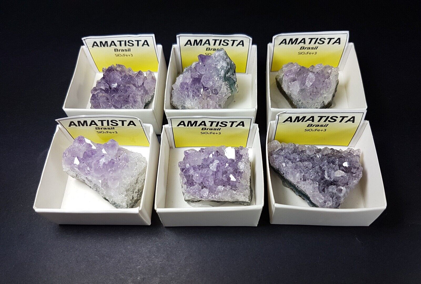 drusa amatista caja coleccion