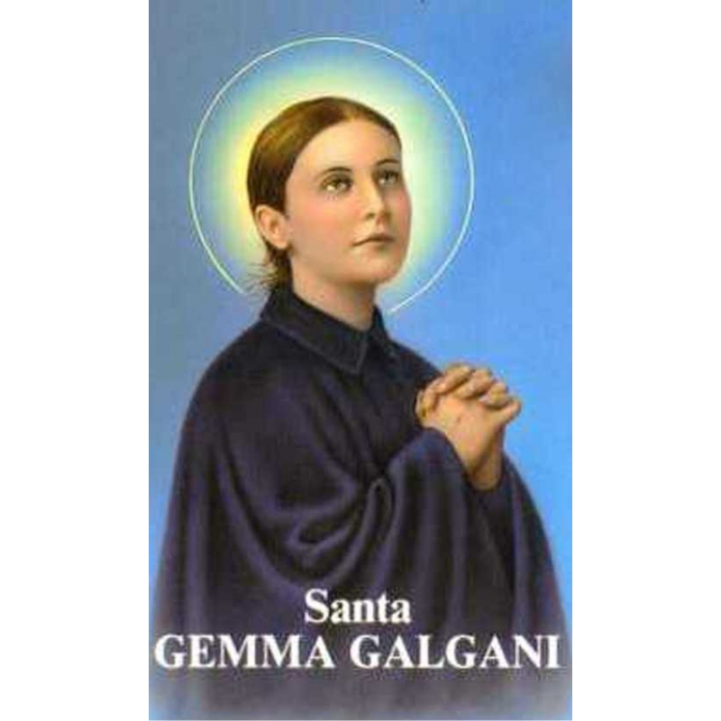Estampa Religiosa SANTA GEMA GALGANI, Religion / St Gemma Religious Card