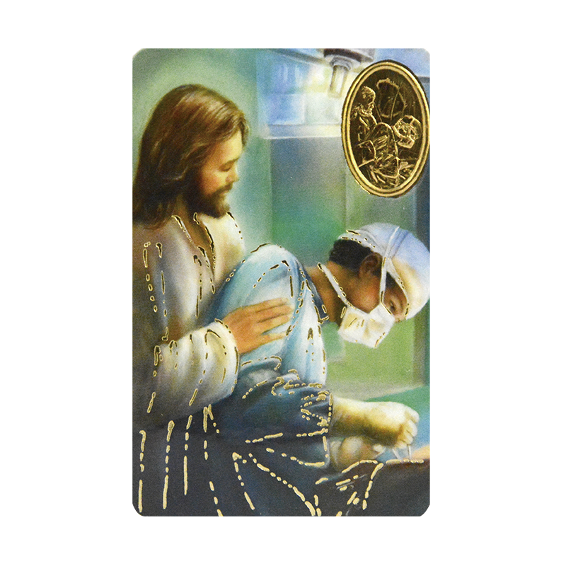 Tampon SANTÉ avec médaille, Religion / Carte religieuse