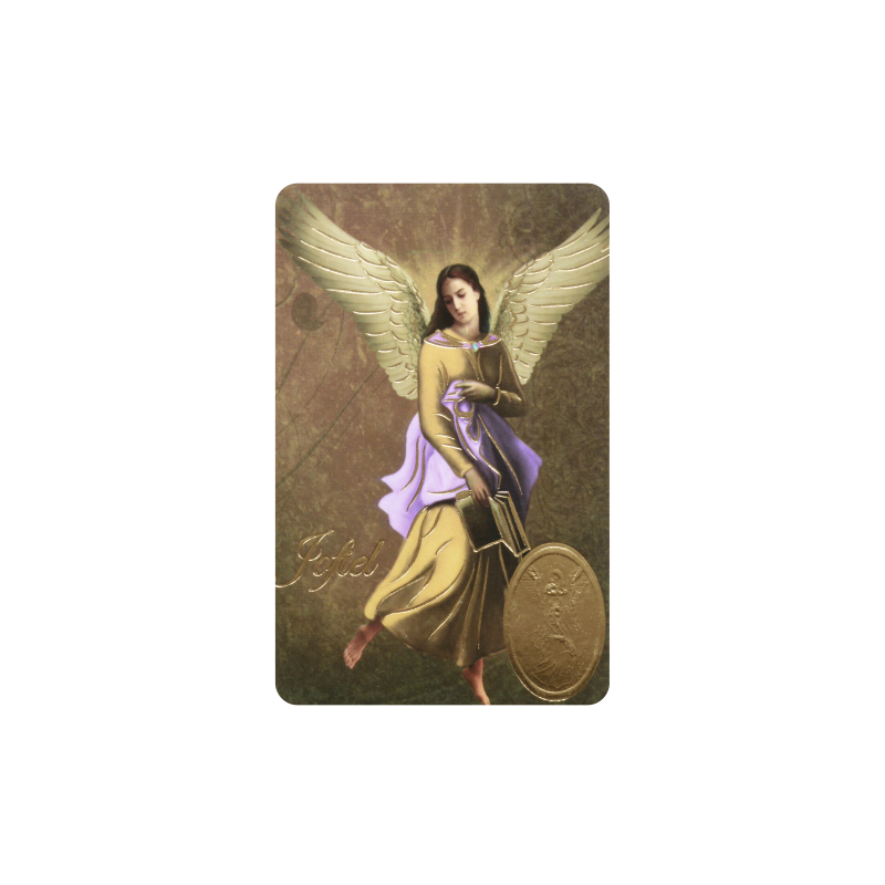 Estampa ARCANGEL JOFIEL Con Medalla, Religion / Religious Card