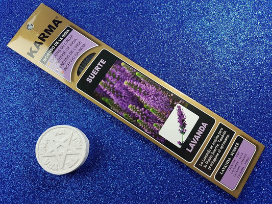 incienso suerte lavanda