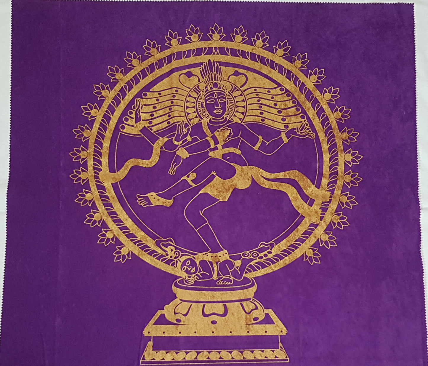 tapete shiva morado ritual tarot
