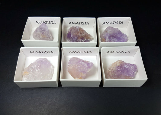 cuarzo amatista caja coleccion