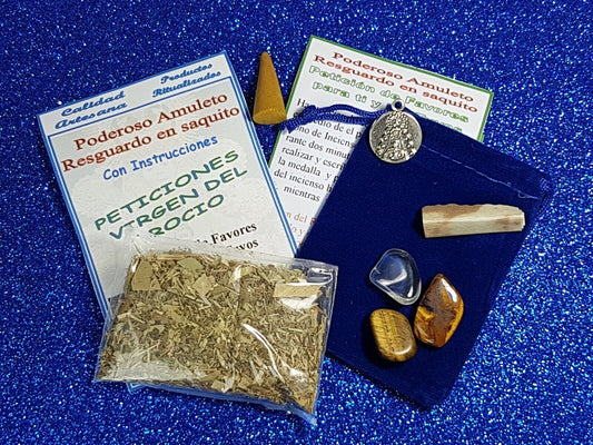 amuleto virgen del rocio resguardo