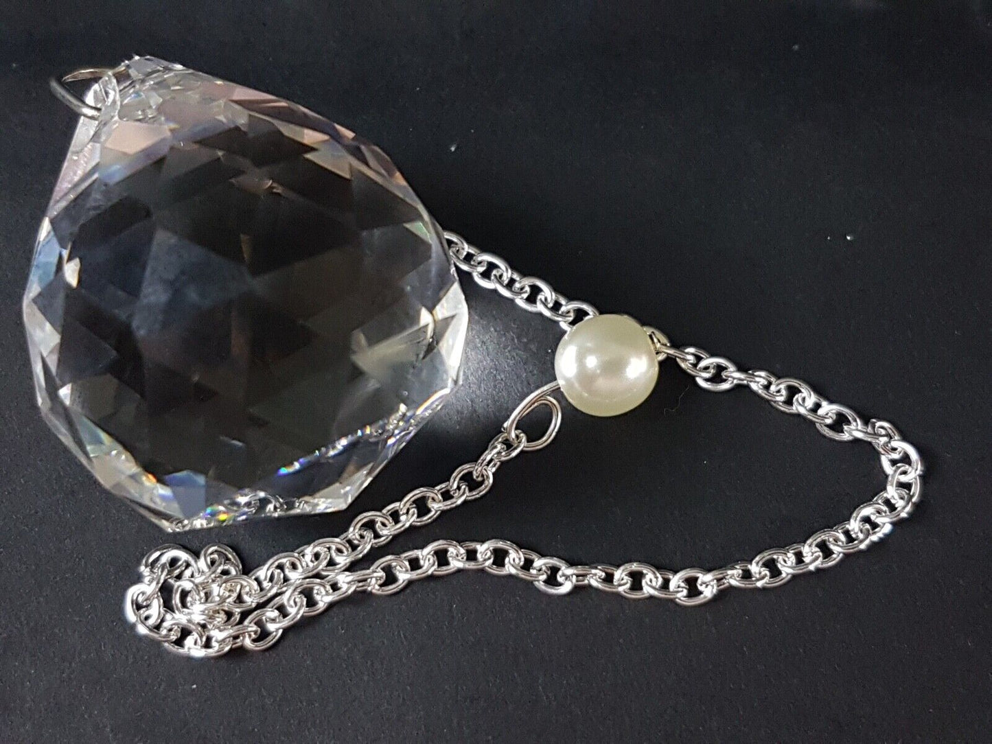 pendulo esfera cristal mil caras