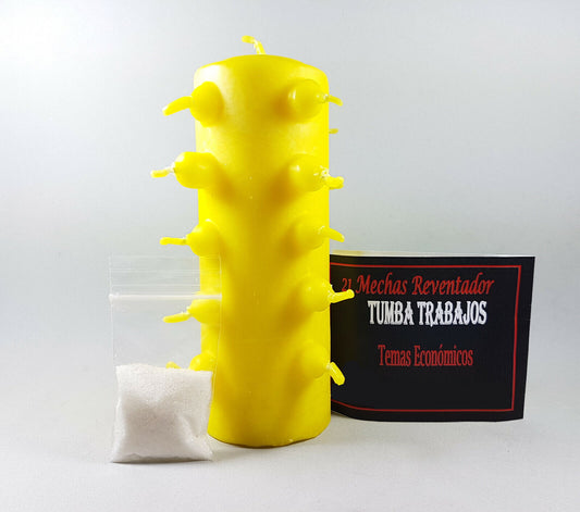 velon 21 mechas amarillo tumba trabajo