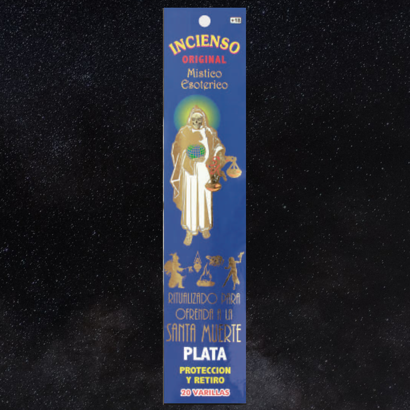 Incienso Varillas SANTA MUERTE PLATA (Plateada) / Holy Death Incense Sticks