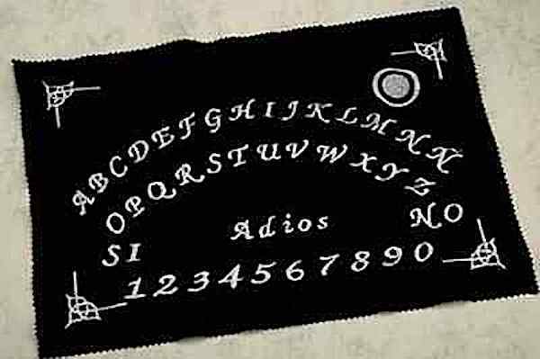 Tapis Ouija en velours 40x30cm, rituel, sortilège, sorcellerie