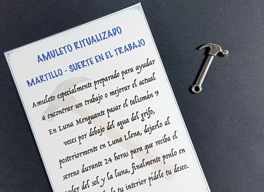 amuleto martillo suerte trabajo